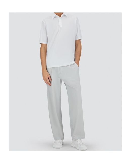 Herno White Ultralight Scuba Polo Shirt for men