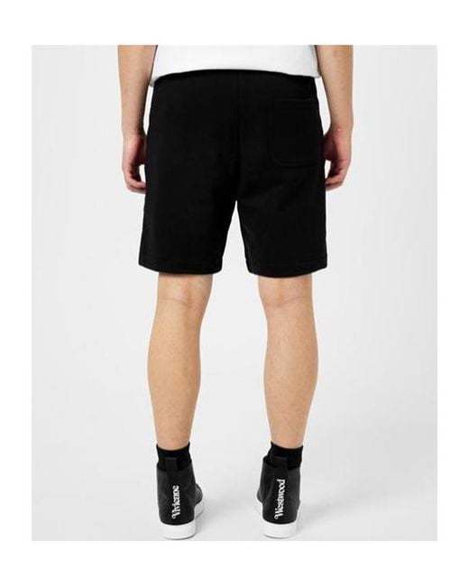 Vivienne Westwood Black Embroidered Orb Shorts for men