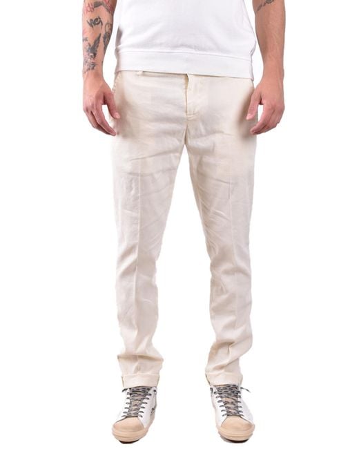Dondup Natural Belt-Lined Casual Pants for men