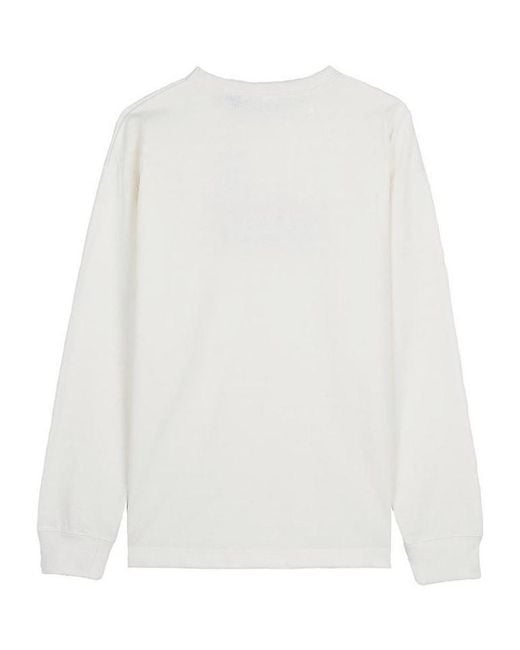 NANGA White Box Logo Long-Sleeve T-Shirt for men