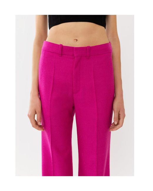 Chloé Pink Chloé Pleated Flared Trousers