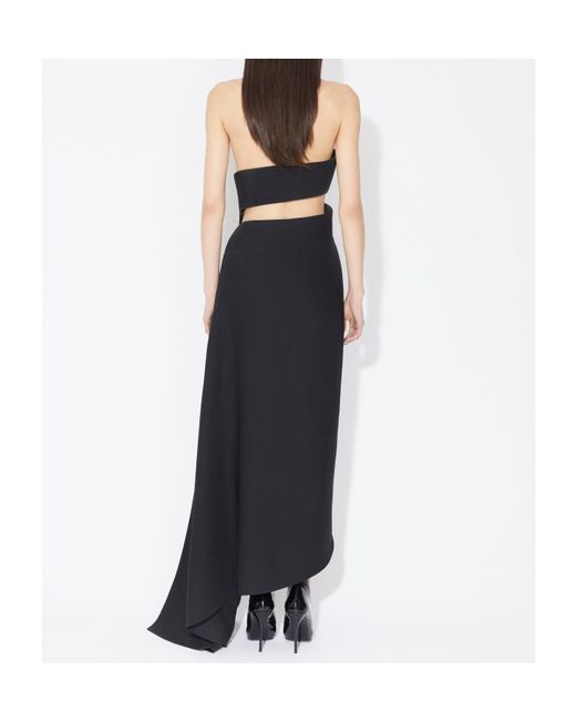 Alaïa Alaïa Strapless Fluid Spiral Dress in Black | Lyst
