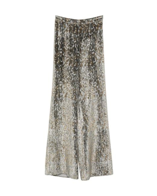 Forte_forte Gray Textured Wide-Leg Pants