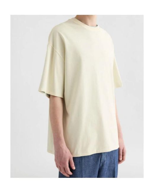 Jil Sander White Double Layer Crewneck T-Shirt for men