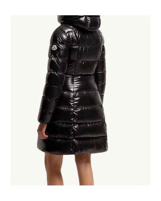 Moncler Black Marusse Hooded Mid-Length Down Jacket