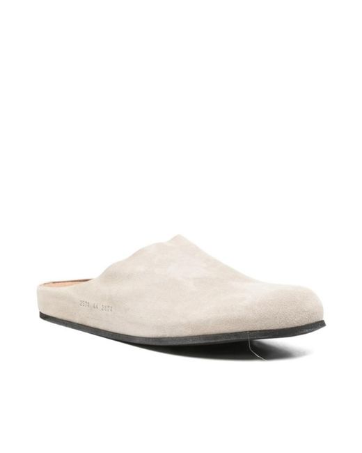 Common Projects White Round-Toe Slippers for men