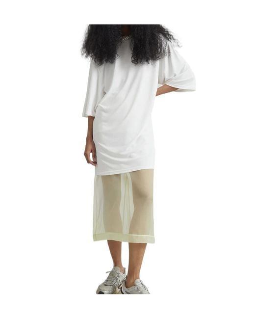 Frankie Shop White Sian Oversized T-Shirt Dress