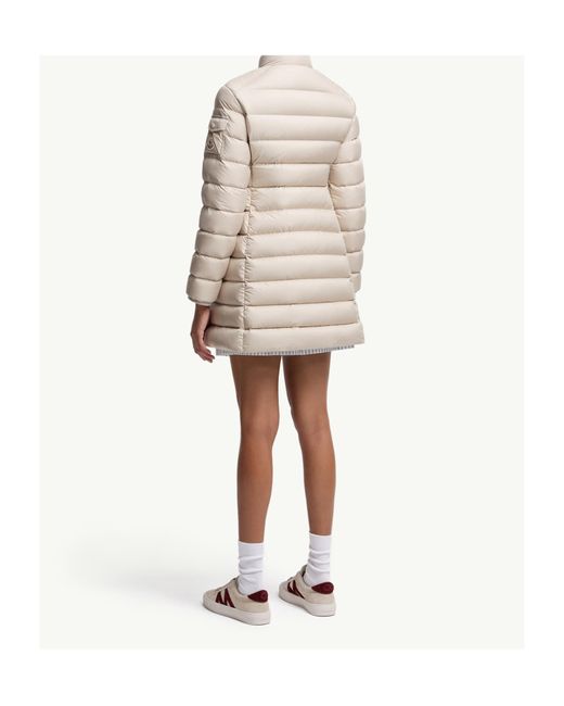 Moncler White Igesse Mid-Length Padded Jacket