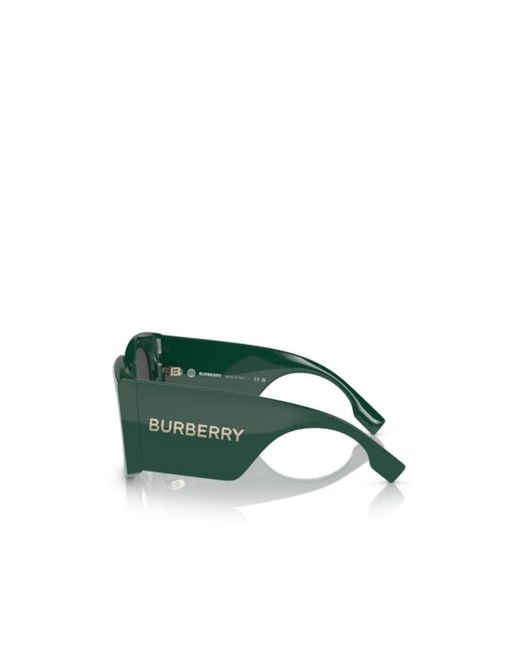 Burberry Logo Logo Sunglasses in Green | Lyst UK