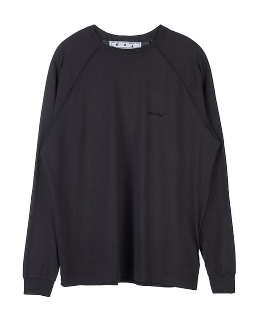 Off-White c/o Virgil Abloh Blue Diag-Stripe Raglan-Sleeve Top for men