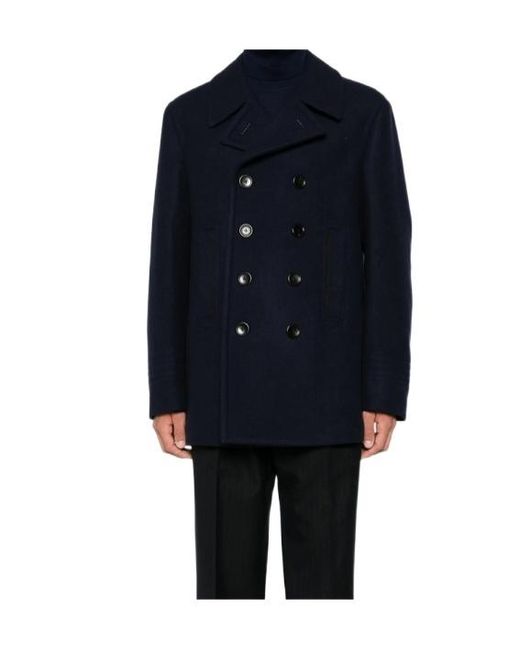 Tom Ford Blue Long-Sleeved Coat for men