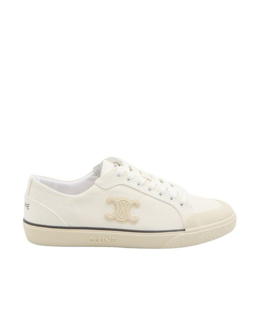 Céline White Alan Sneaker With Triomphe