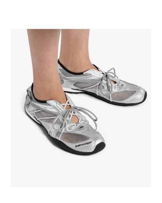 Balenciaga White Radar Slip-On Sneakers