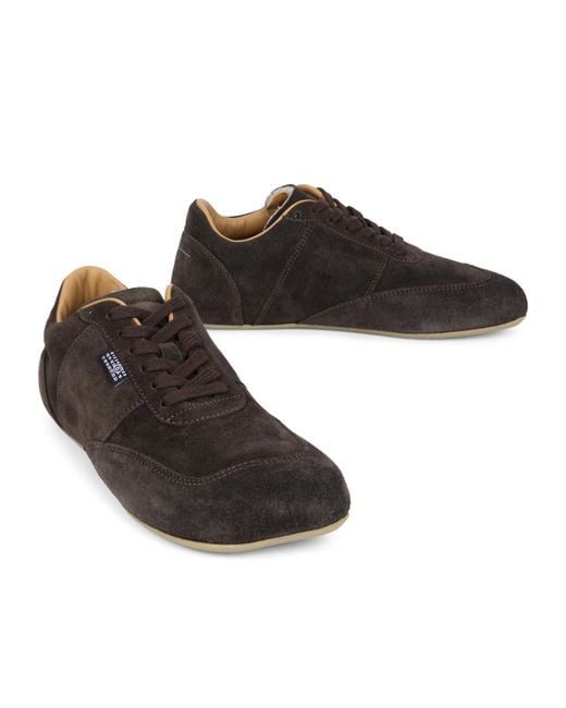 MM6 by Maison Margiela Brown Lace-Up Sneakers