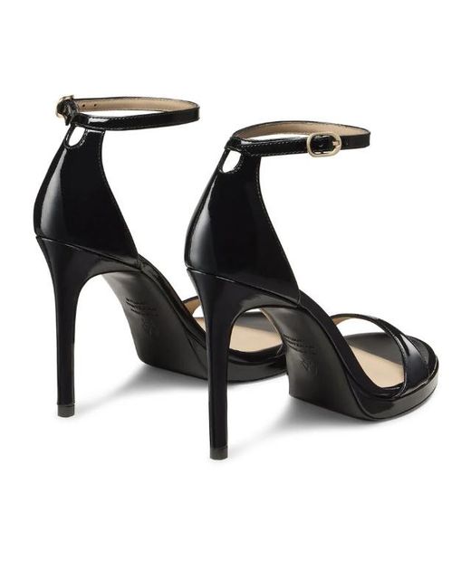 Stuart Weitzman Black Nudist Platform