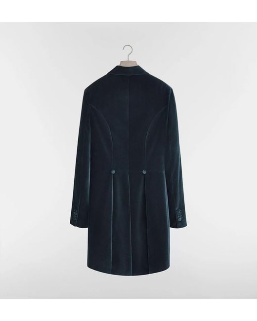 Dior Blue Morning Coat for men