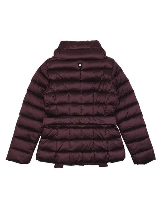 Weekend by Maxmara Purple Strap Quilted Down Jacket