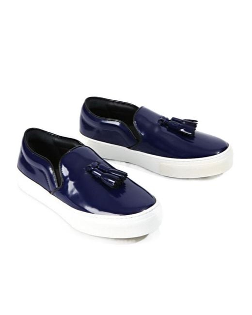 Céline Blue Round-Toe Sneakers