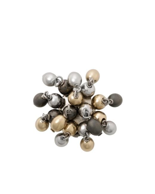 Lemaire White Bague Seeds Ring