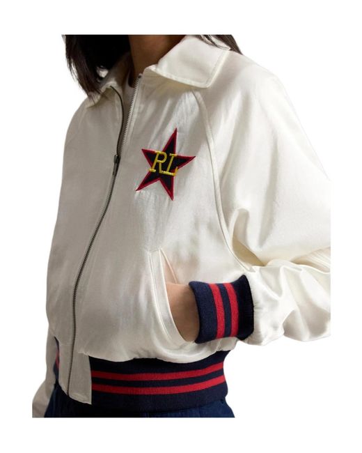 Ralph Lauren White Long-Sleeved Casual Jacket