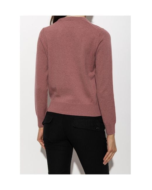 Isabel Marant Purple Long-Sleeve Knit Top
