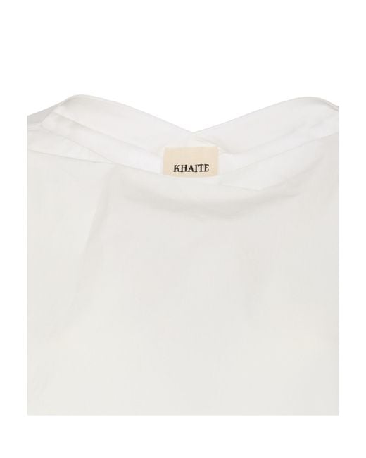 Khaite White Long-Sleeved Top