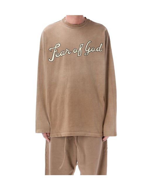 Fear Of God Natural Long-Sleeved T-Shirt for men