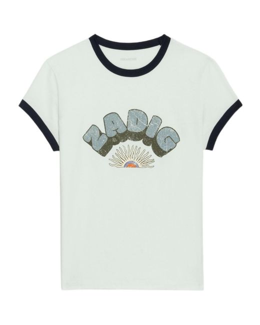 Zadig & Voltaire Multicolor Walk Graphic-Print T-Shirt