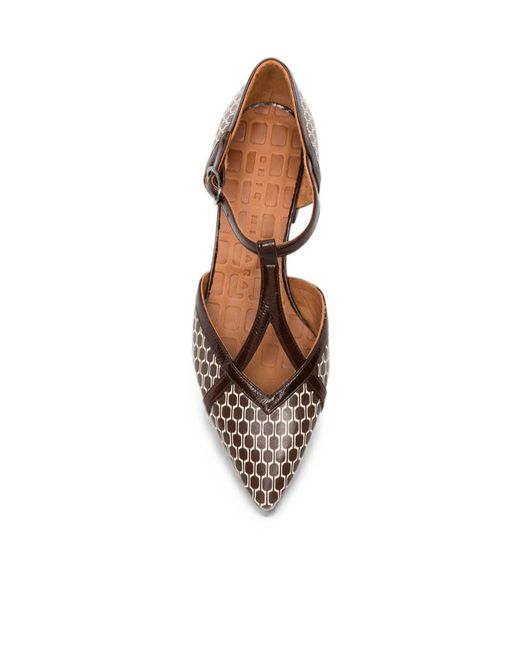 Chie Mihara Brown Pointed-Toe High-Heeled Sandals