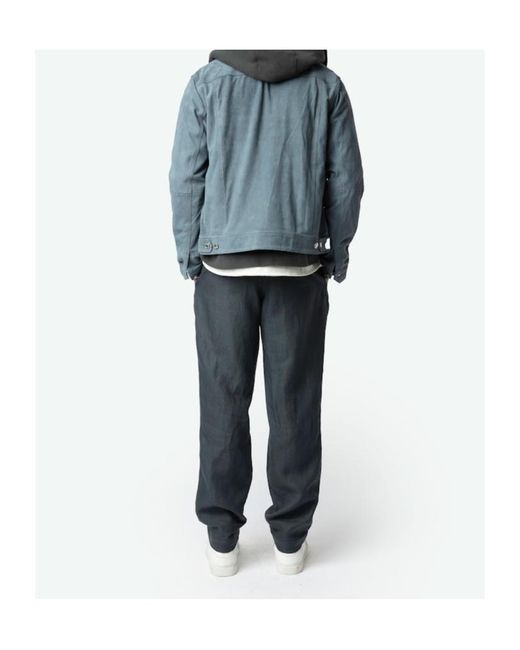 Zadig & Voltaire Blue Elastic Waist Casual Pants for men