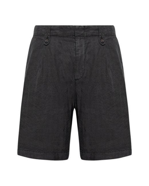 Eleventy Black Tailored Casual Pleated Shorts for men