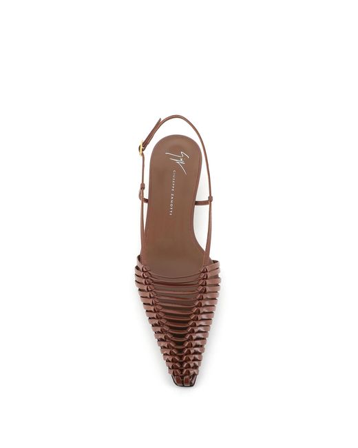 Giuseppe Zanotti Brown Wedge Sandals