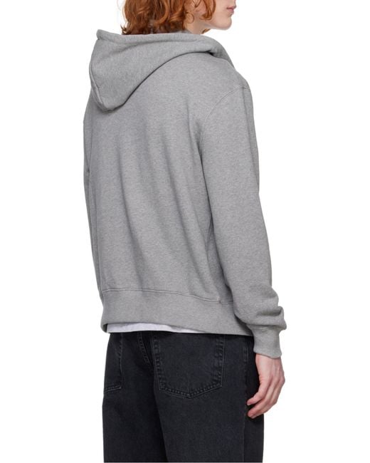 Maison Kitsuné Gray Long-Sleeved Sweater for men
