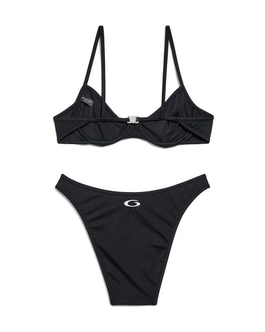 Balenciaga Black Sporty Bikini