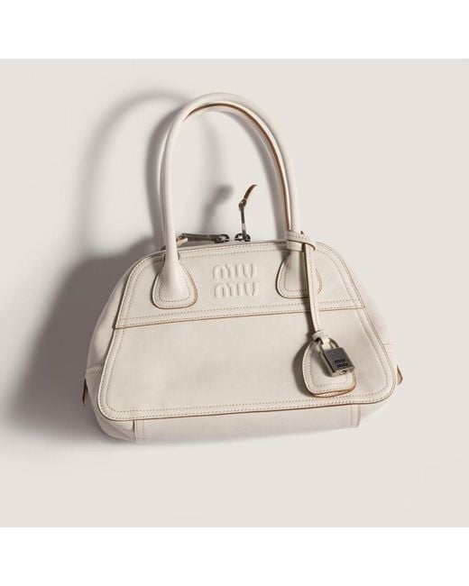 Miu Miu Natural Vivant Nappa Leather Bag