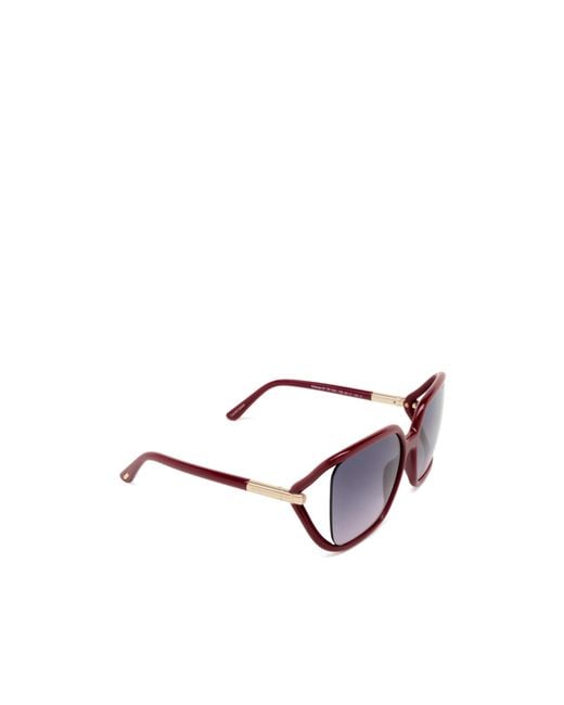 Tom Ford Purple Eyewear	Oversized-Frame Sunglasses