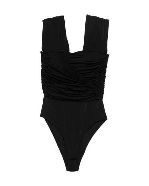 Ganni Black Twisted Bodysuit