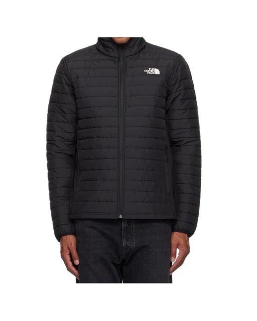 The North Face Black Canyonlands Quilted Logo-Print Padded Jacket for men