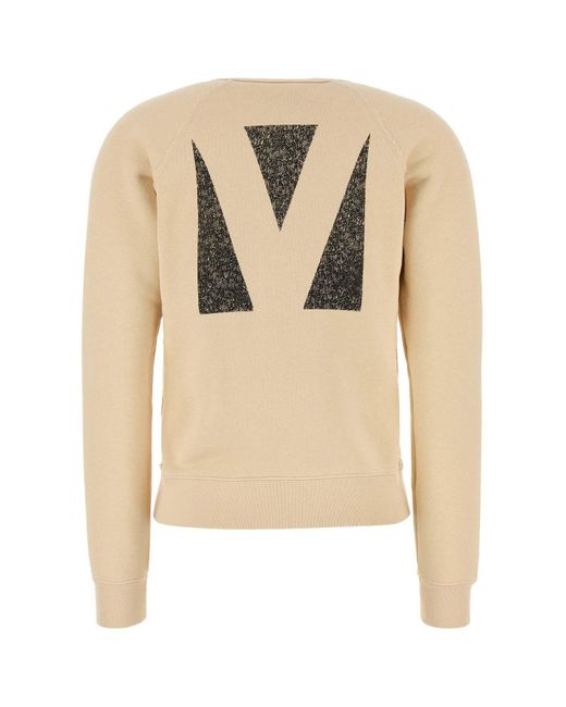 Valentino White Crewneck Long-Sleeved Sweatshirt