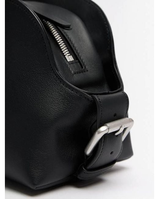 Ann Demeulemeester Black Mini Cowhide Shoulder Bag for men