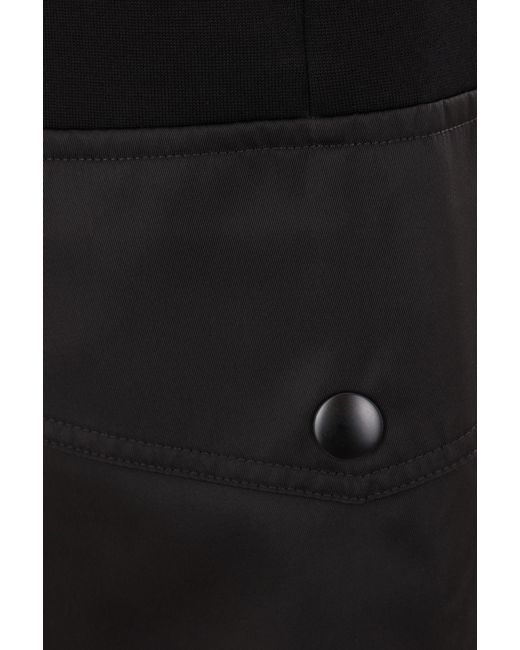 Prada Black Triangle-Logo Elasticated Waistband Shorts for men