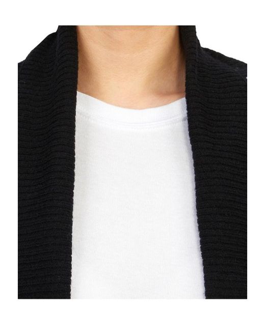 AllSaints Black Harley Waterfall Open Front Cardigan