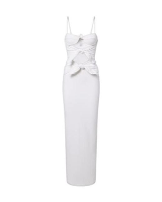 Christopher Esber White Porto Cutout Maxi Dress