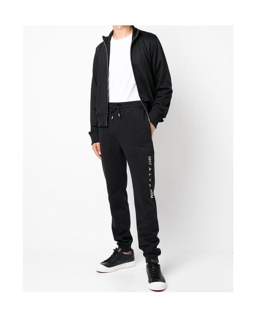 1017 ALYX 9SM Black Logo-Print Track Pants for men