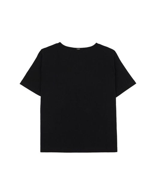 Herno Black Abstract-Print T-Shirt