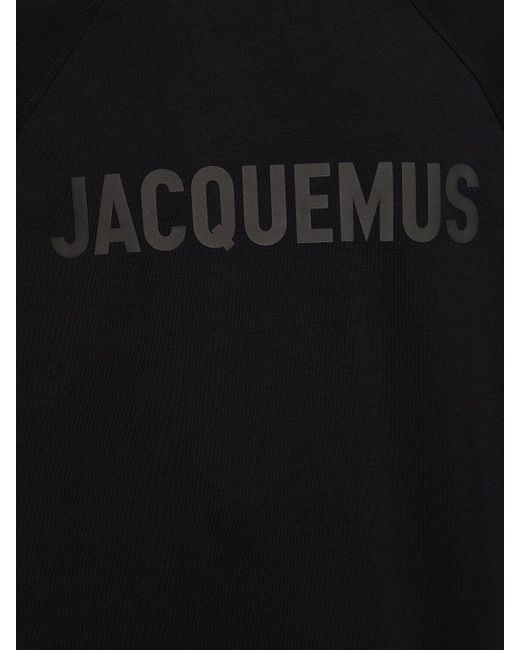Jacquemus Black T-Shirt With Logo for men