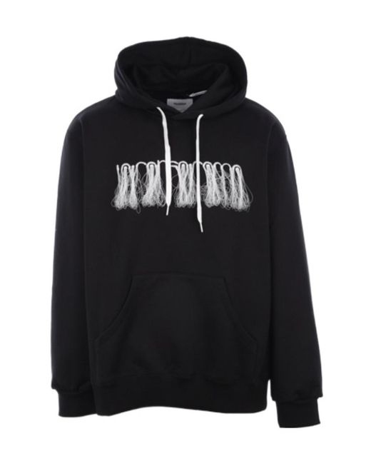 Doublet Black X 10 Corso Como Fringed Hoodie for men