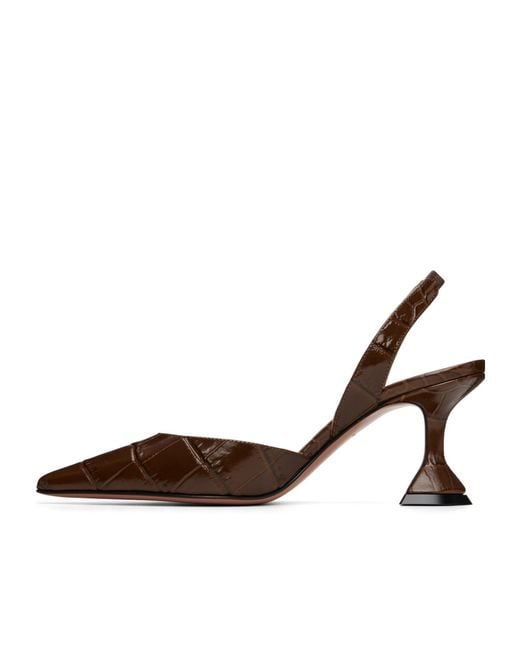 AMINA MUADDI Brown Holli Sling 70 Pointed-Toe High-Heeled Sandals