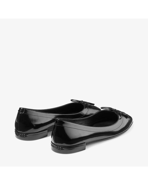 Jimmy Choo Black Scarlett Lace-Up Ballet Flats