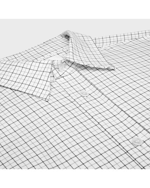 Céline White Relaxed Shirt for men